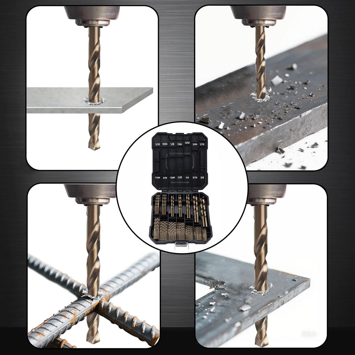 Sinyeenglon cobalt drill bits 3/32 inch deliver durable performance for cast iron.