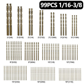 Sinyeenglon cobalt drill bits 7/64 inch provide long life in tough alloys.