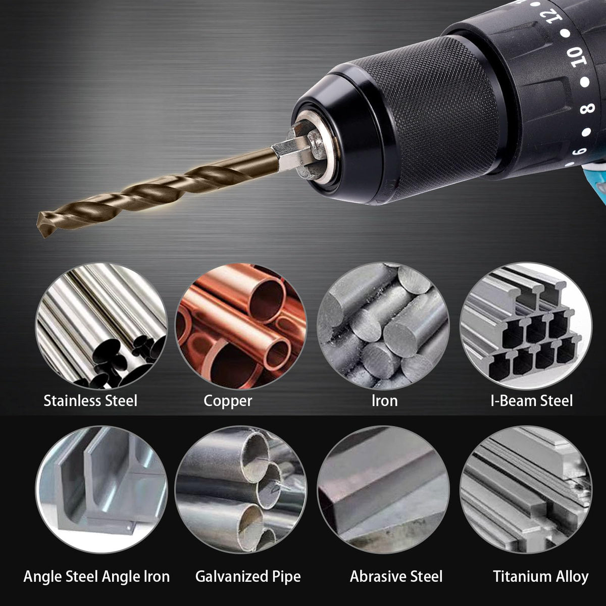 Sinyeenglon metal drilling set offers long life.