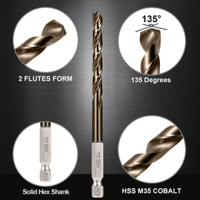 Sinyeenglon size range 1/16 to 1/4 inch for versatility.