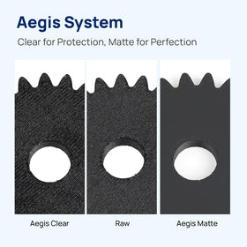 Siraya Tech Aegis Matte compatibility chart showing materials