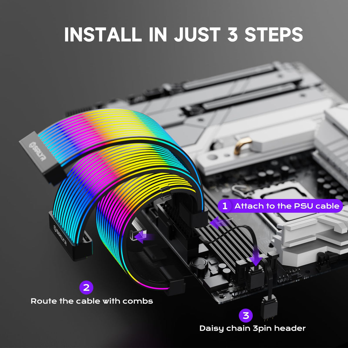Sirlyr installation guide shows tool-free steps for simple setup.