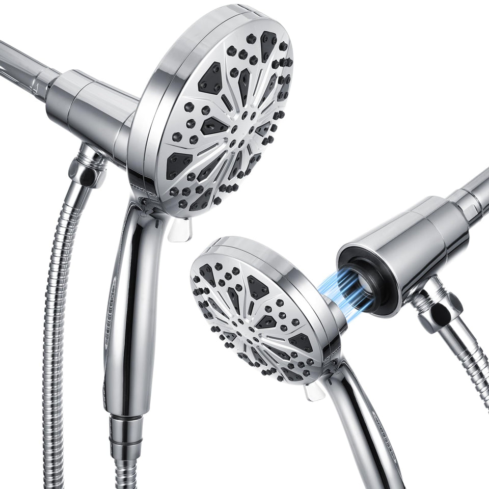 SIROWA handheld shower head with magnetic dock for easy one-handed use and secure hold
