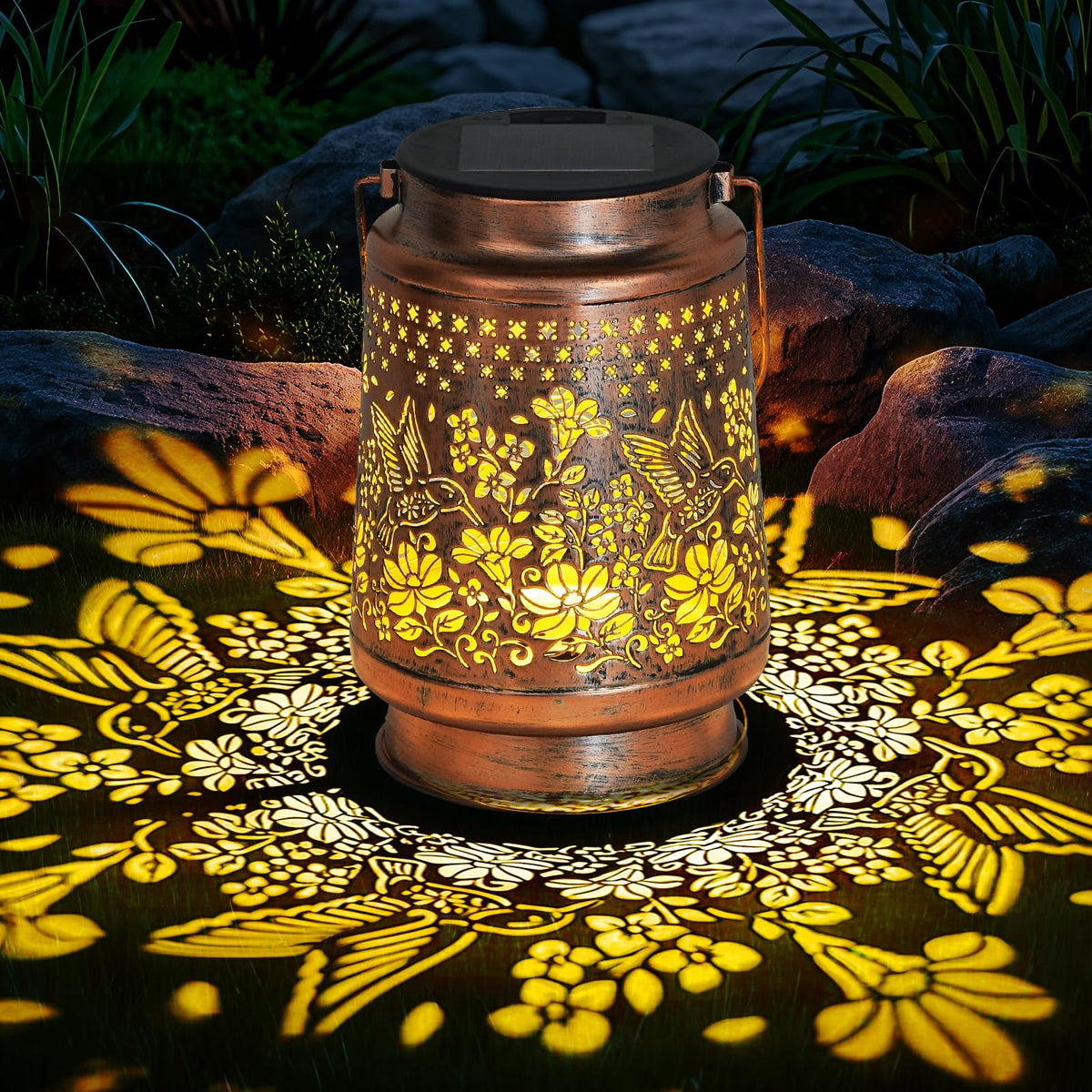 Versatile hanging or tabletop placement enhances any outdoor space.