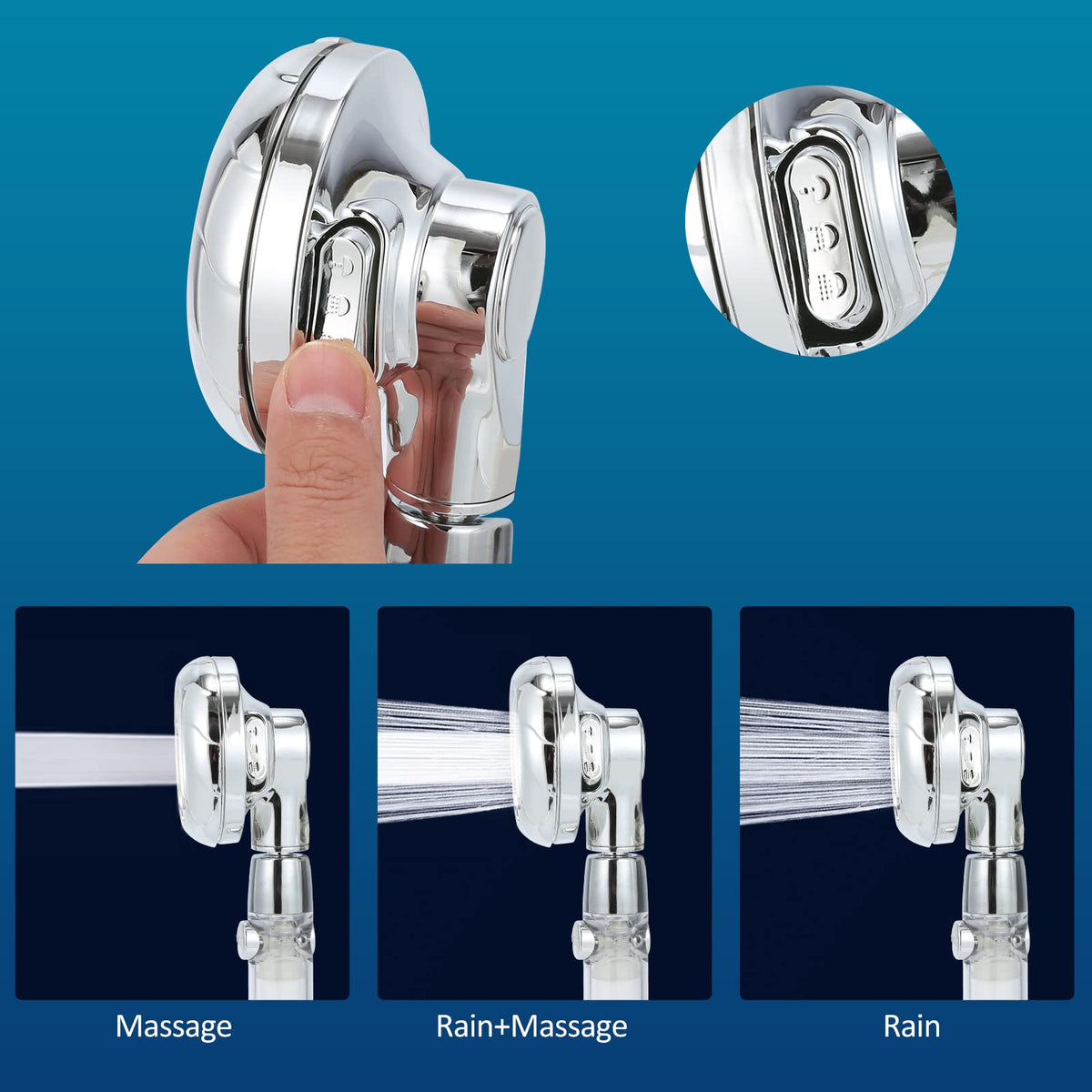 Sisiten RV camper shower setup shown for convenient outdoor use.