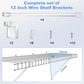 Sissinda wire shelf clips secure racks quickly without tools