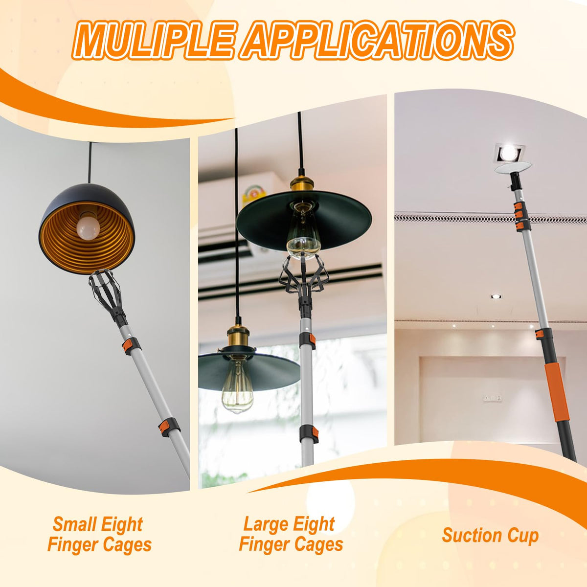 SISUPASSIE compatible with recessed lights for quick bulb changes