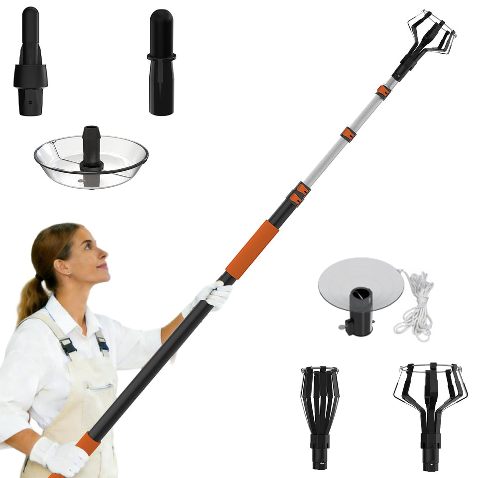 SISUPASSIE lightbulb changer with 26ft reach enables safe ceiling bulb changes from the floor