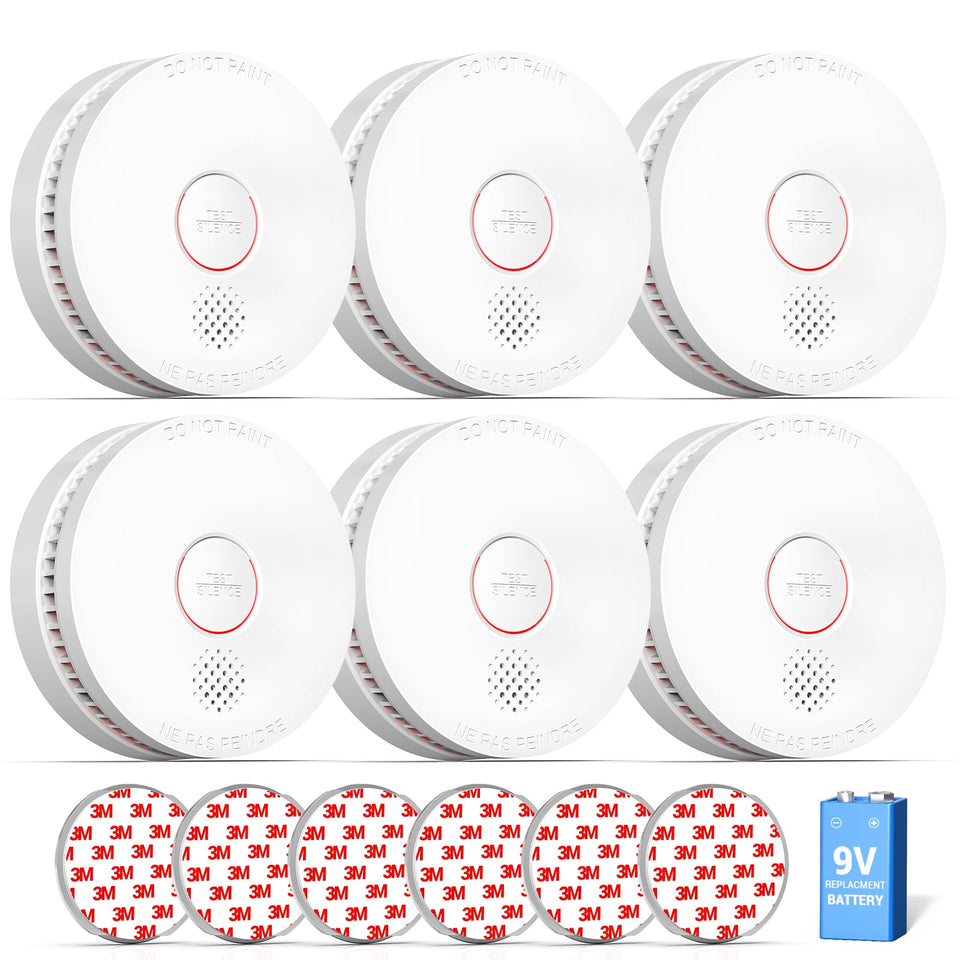 SITERWELL GS509A smoke detector with 10-year life for long-term home protection.