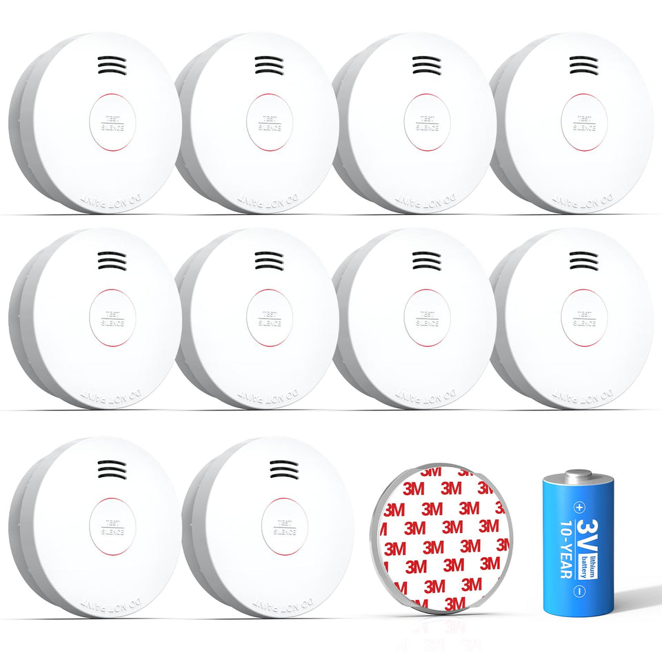 SITERWELL GS525A smoke detector activation tab enables quick setup