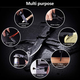 SIUPRO multitool with black oxide coating for rust resistance outdoors