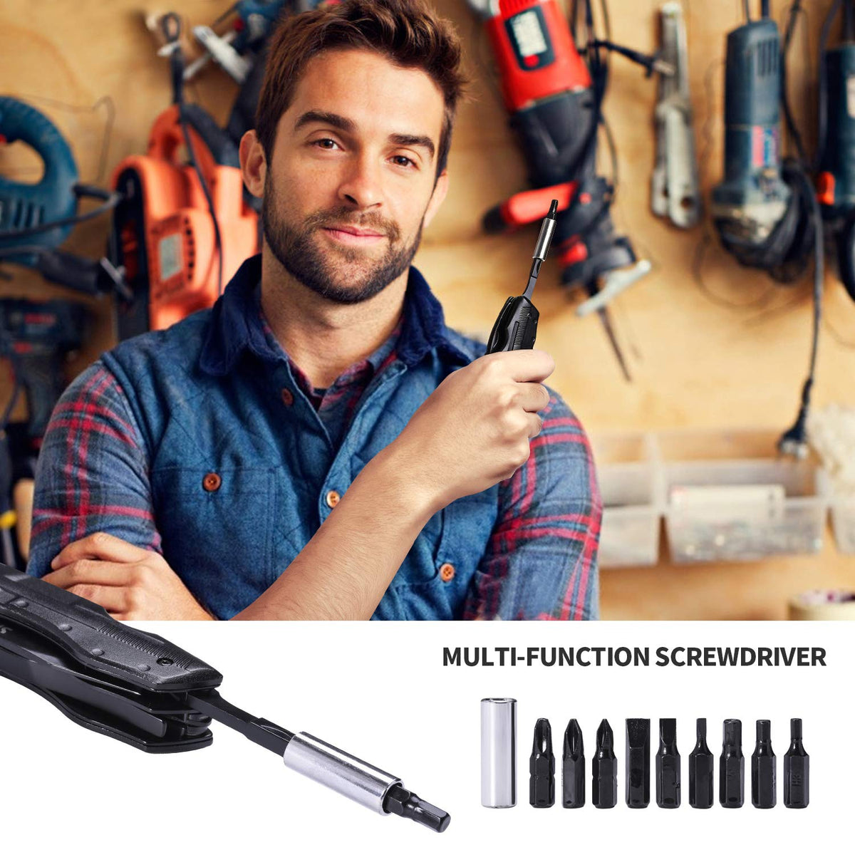 SIUPRO multitool reinforced double-material handle for added durability