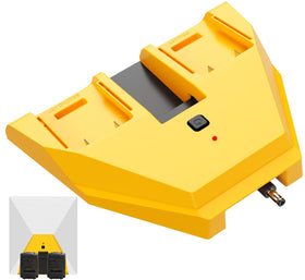 Sivsis Starlink Mini DeWalt adapter connected to DeWalt battery for longer outdoor sessions