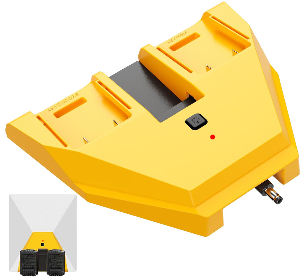 Sivsis Starlink Mini DeWalt adapter connected to DeWalt battery for longer outdoor sessions
