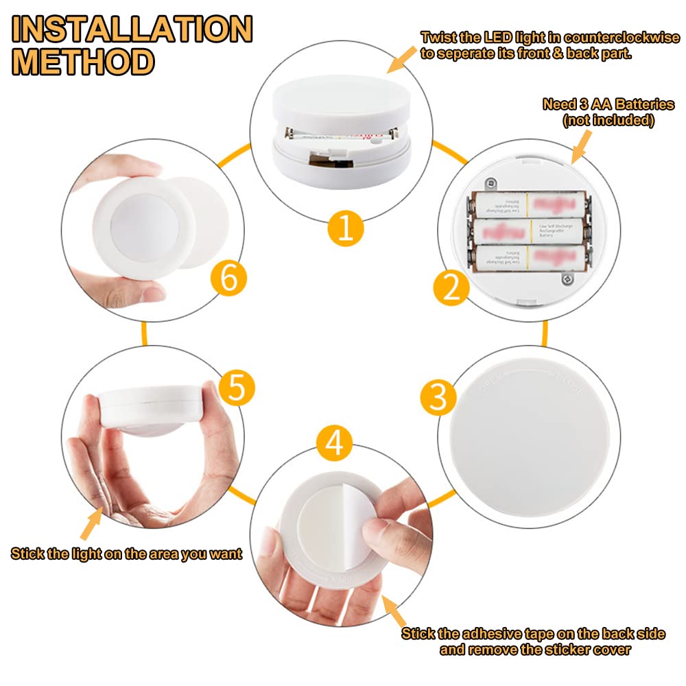 SIXDEFLY puck light with timer can automate everyday lighting.