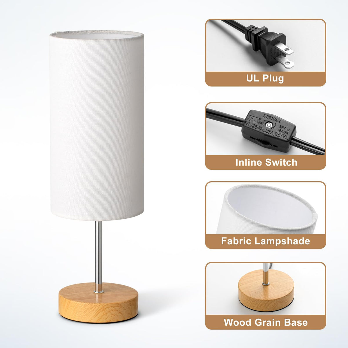 SIXZOONM included warm-light LED bulb delivering efficient bright illumination