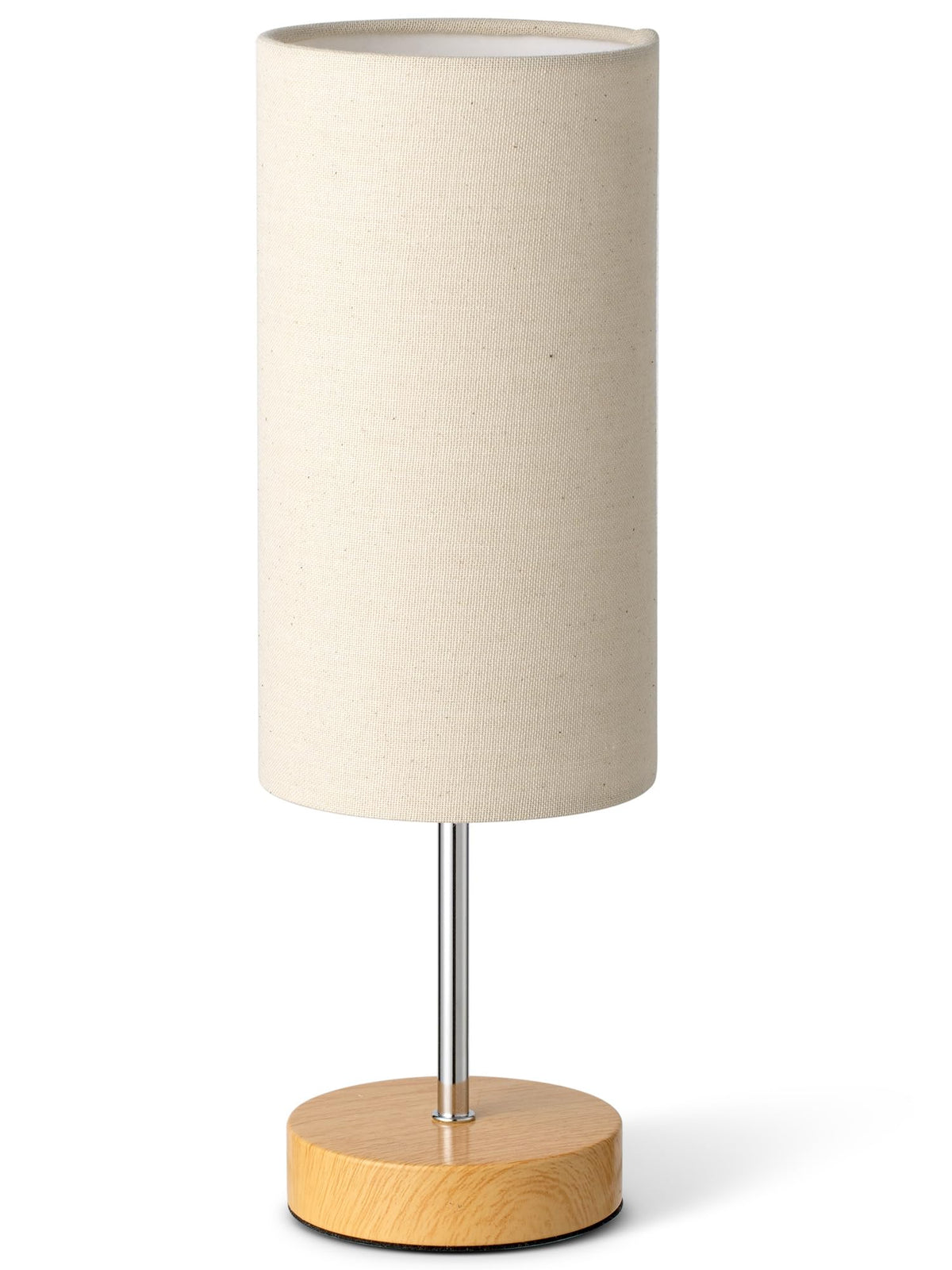 Sixzoonm bedside lamp with brown shade for cozy nighttime reading.