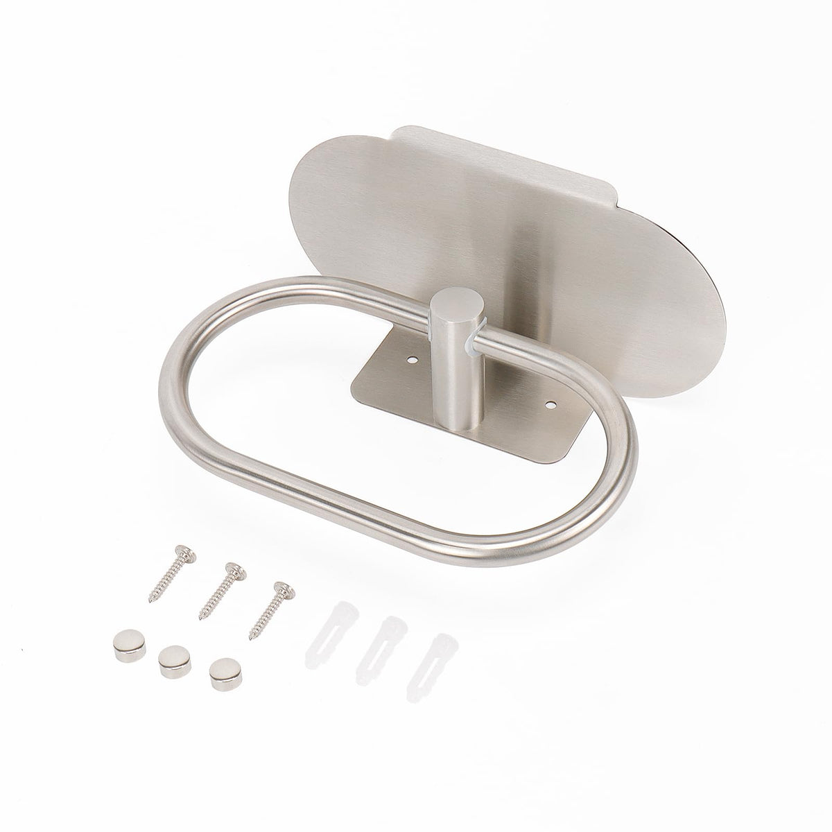 Siyzda towel ring with shelf keeps towels dry and reachable.