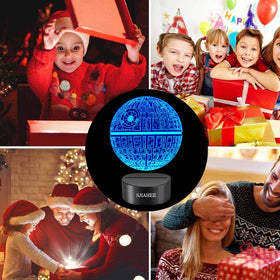 SJIAHEE 3D Star Wars lamp with remote control simplifies bedtime lighting.