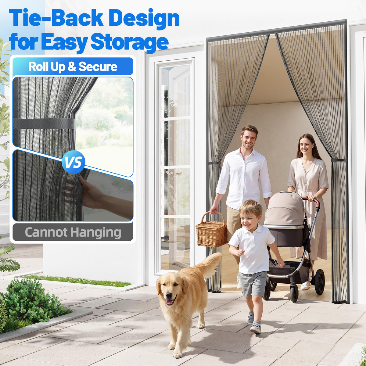 Sjuznng fits standard doors up to 36 x 82 inches for versatile installation.
