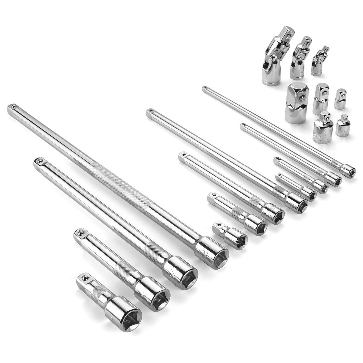 SK 20-piece socket extension set with 2 inch 1/4 drive extension for tight spaces.
