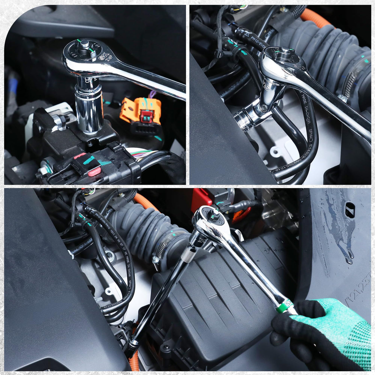 SK 20-piece adapter 1/4F x 3/8M for cross-size compatibility.