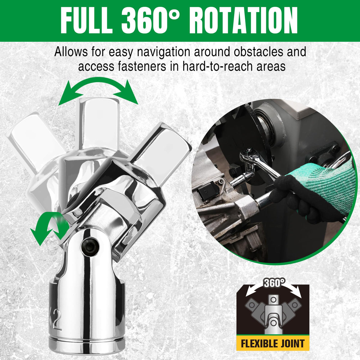 SK 20-piece universal joint 3/8 drive for hard-to-reach fasteners.