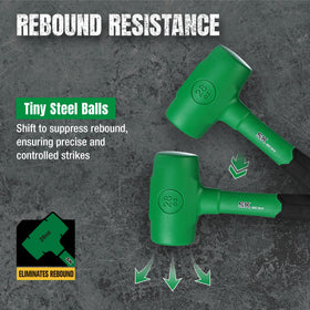 SK 28oz Dead Blow Hammer poly jacket protects work surfaces