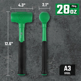 SK 28oz Dead Blow Hammer steel shot core absorbs shock