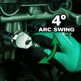 Rugged SK ratchet with palm-friendly grip for prolonged use in confined areas.