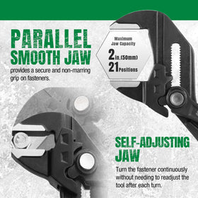 Ergonomic anti-slip grips on SK pliers improve comfortable gripping.