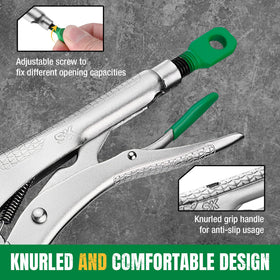 SK 6-Inch pliers with adjustable screw geometry enable precise clamping adjustments