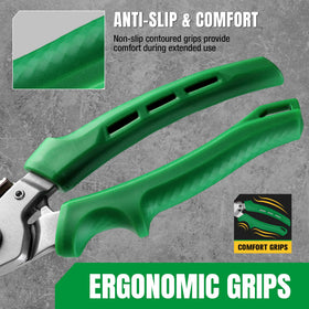 SK 8-inch heavy duty scissors automatic spring helps reduce fatigue during use