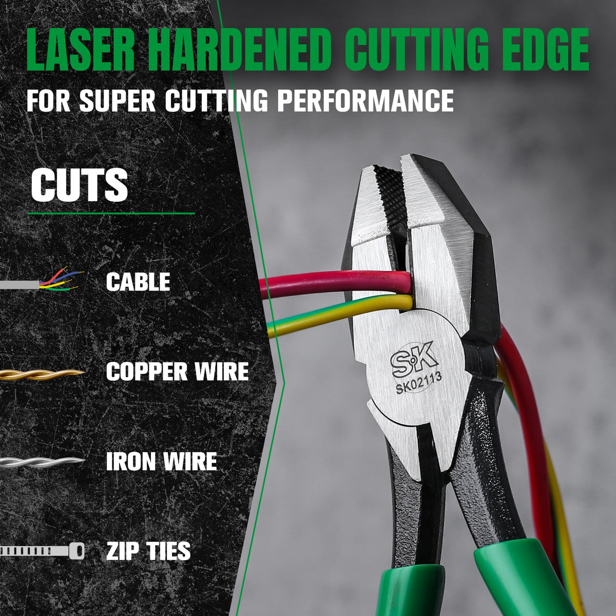 SK 9-inch ironworker's pliers hot-rivet connection stays solid.