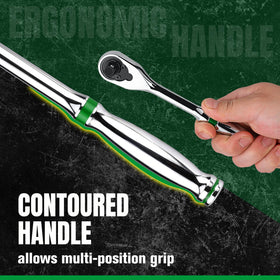 SK contoured-handle polished finish for secure grip.