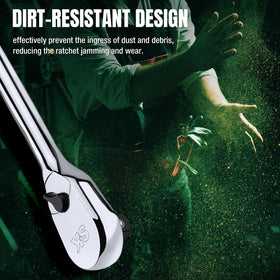 SK direction switch enables one-handed tightening or loosening.
