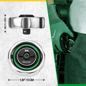 SK gimbal ratchet 3/8-inch drive socket compatibility for versatility.