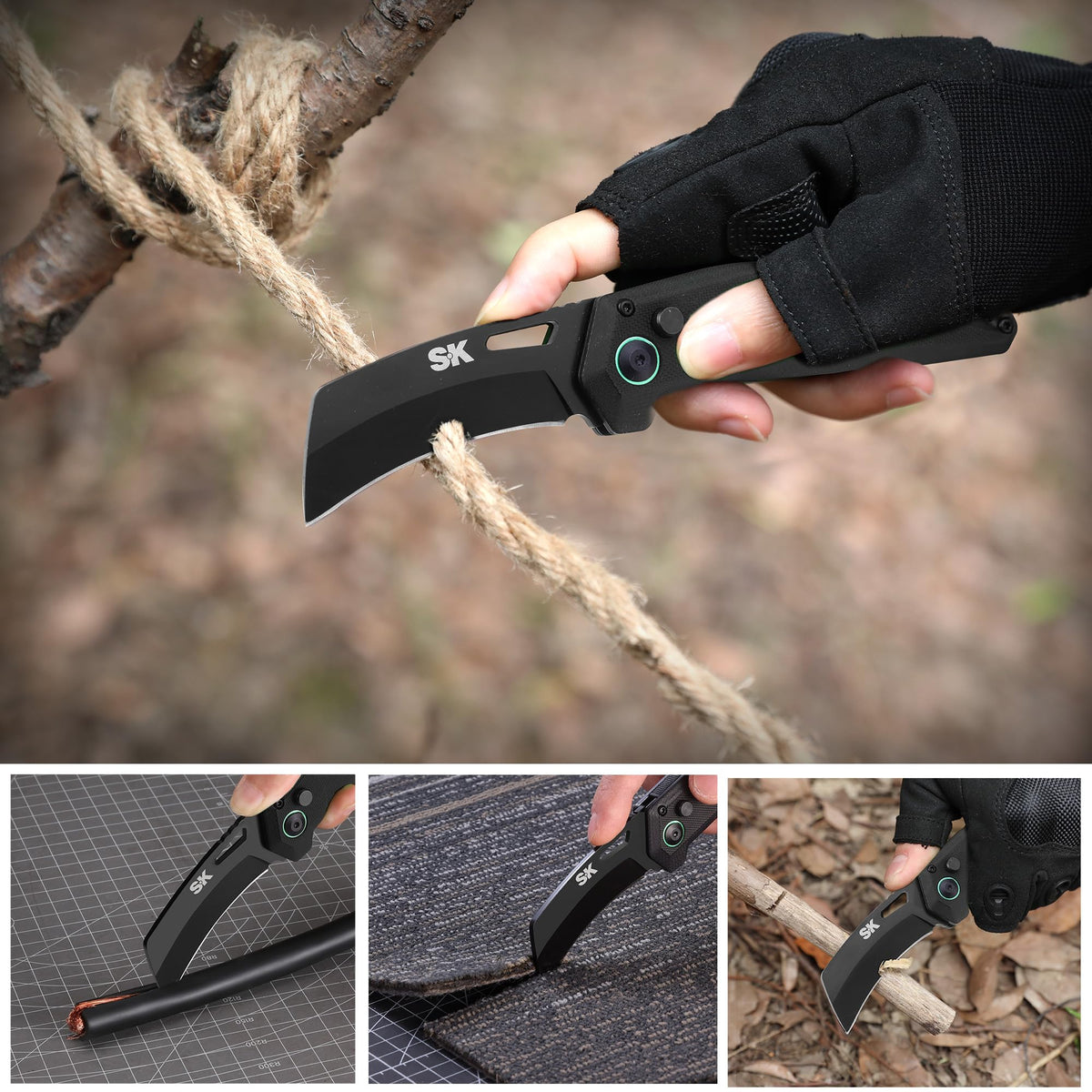 SK Hawkbill speed-release enables rapid one-handed deployment on site.