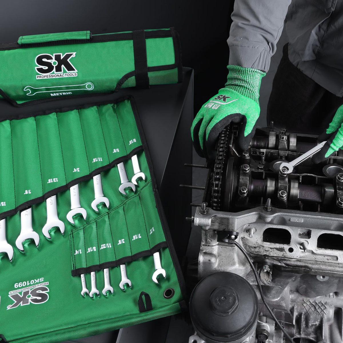 SK portable rolling pouch for easy storage and transport
