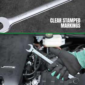 SK SAE and Metric size range illustrated on wrenches