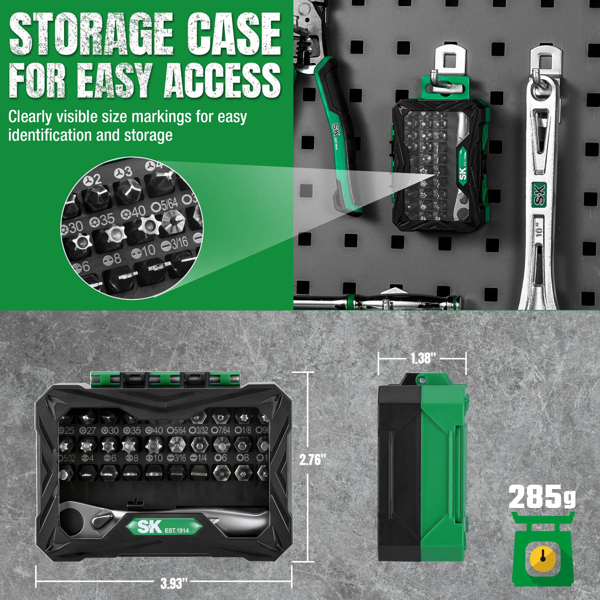 SK tamper star bits collection includes multiple sizes for versatile tasks.