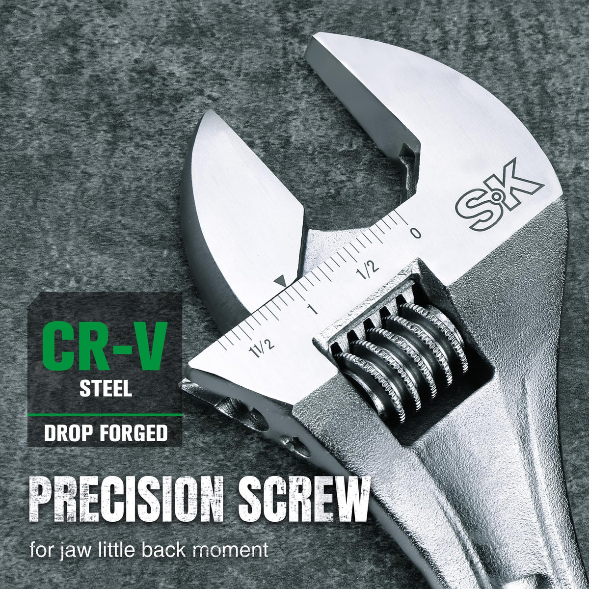 SK X-frame design wrench is lightweight yet sturdy for tough tasks.
