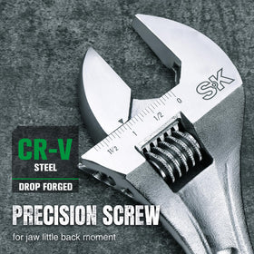SK X-frame design wrench is lightweight yet sturdy for tough tasks.