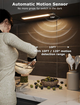 Skairipa four-pack silver under-cabinet lights for quick setup