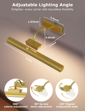 Skairipa dimming options with three colors and adjustable brightness