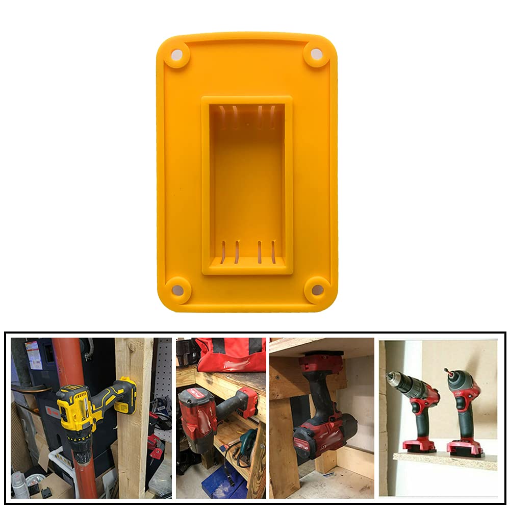 DEWALT compatibility shown; SKCMOX holders neatly dock 20V tools for efficient workflows.