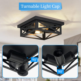 SKEJAO ceiling light compatible with E26 bulbs for versatile brightness