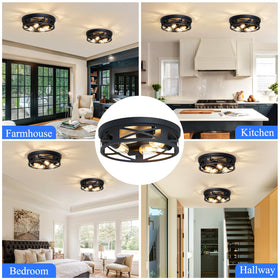 SKEJAO durable black metal construction resists rust and dust.