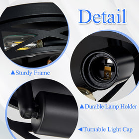 SKEJAO easy-install flush mount simplifies setup and bulb replacement.
