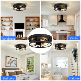 SKEJAO hallway and kitchen light complements farmhouse decor.